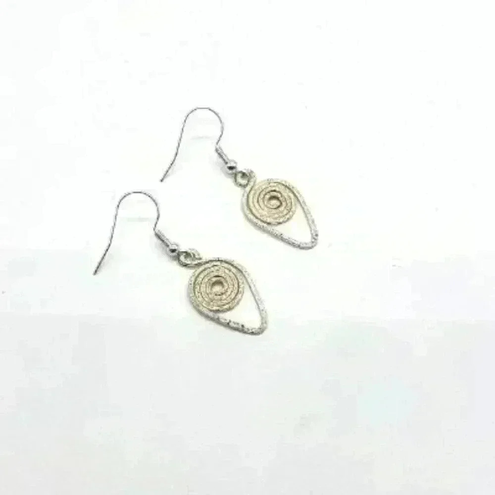 Silver Vortex Earrings